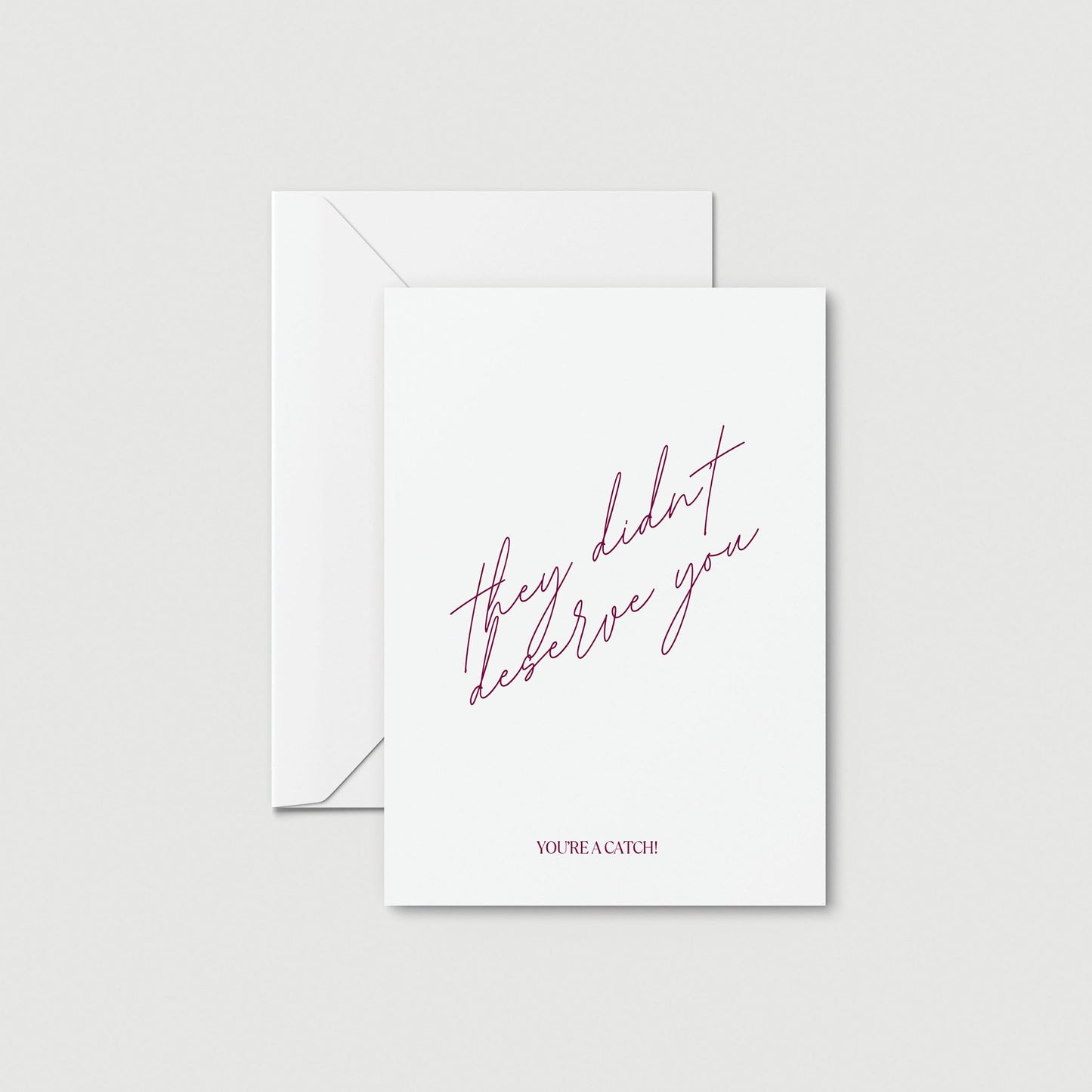 They Didn't Deserve You - White