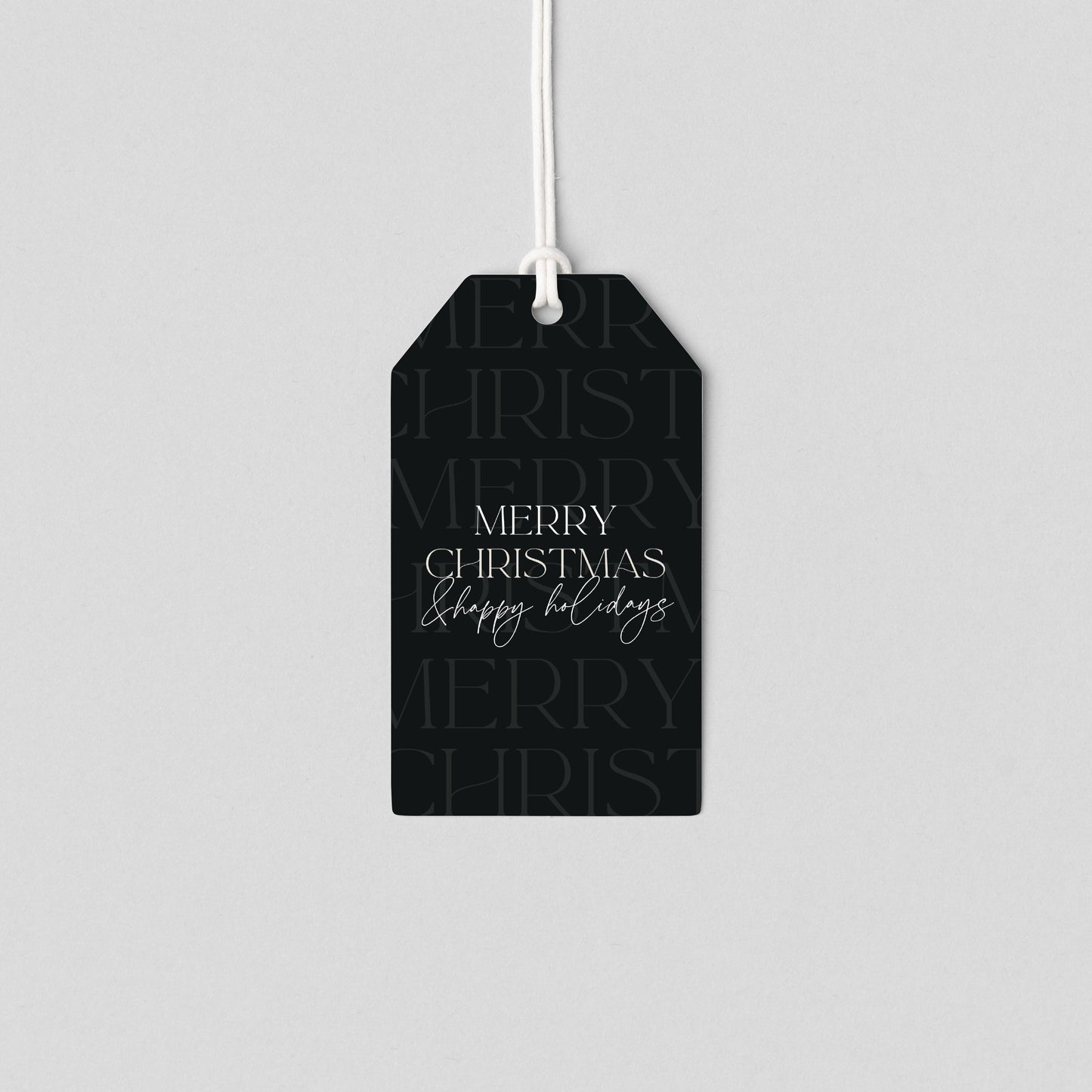 Merry Christmas Happy Holidays (Set of 4)