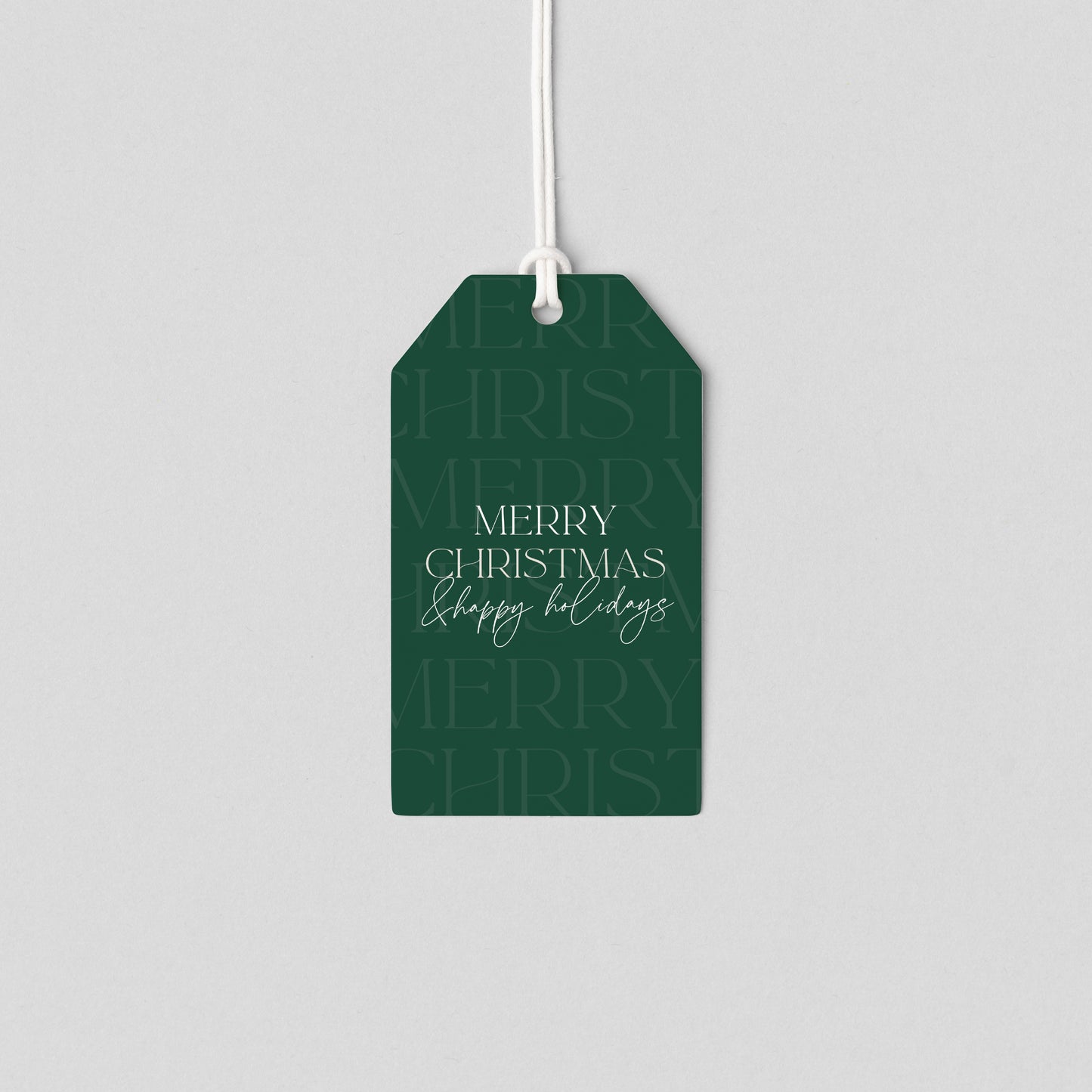 Merry Christmas Happy Holidays (Set of 4)